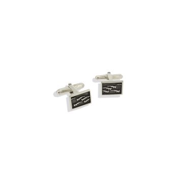 Schooling Hammerhead Cufflinks Rectangular