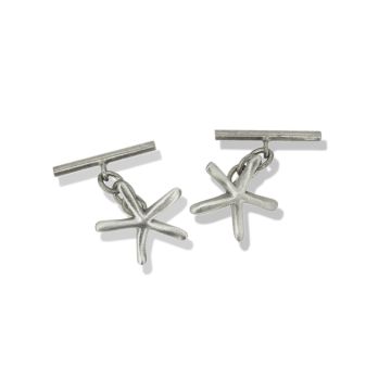 Silver Starfish Cufflinks