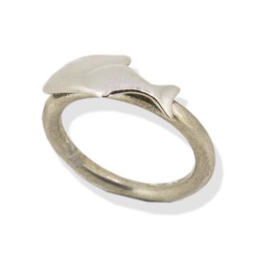 Silver Jackfish Stack Ring