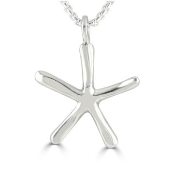 Silver Small Starfish Pendant 