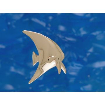 9ct Yellow Gold Batfish Pendant on Snake Chain Necklace