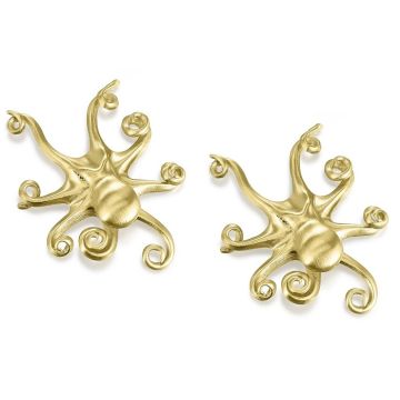 9ct Yellow Gold Octopus Earrings 9ct Yellow Gold Octopus Earrings